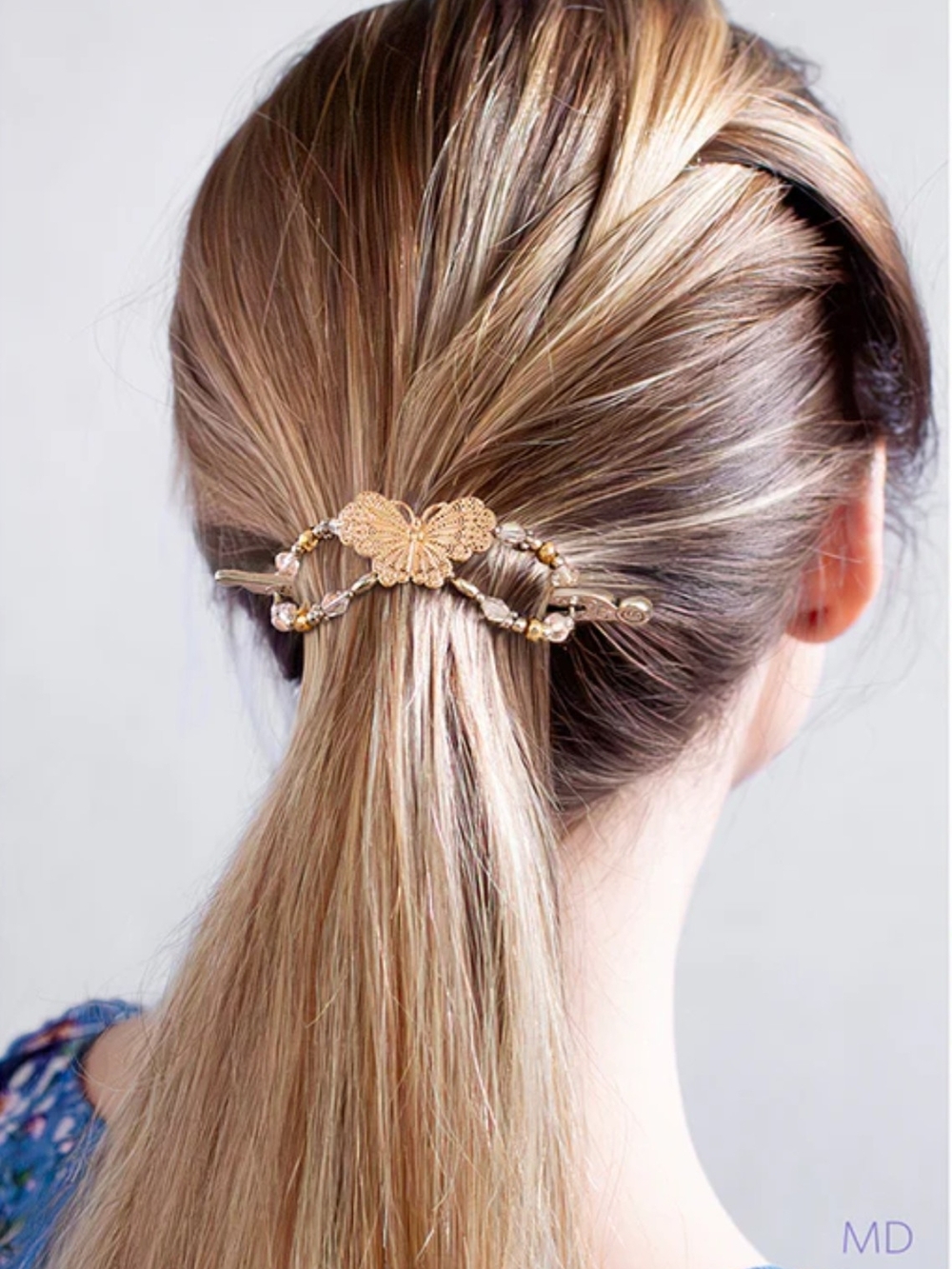 Women’s Lila Rose Decorative Hair Clips Set - Rose Gold, Brass & Silver - Picture 4 of 5
